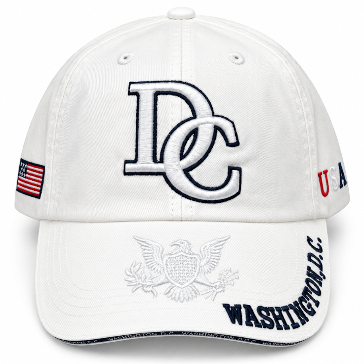 Adult Washington DC 3D Monogram Embroidered Soft Cap