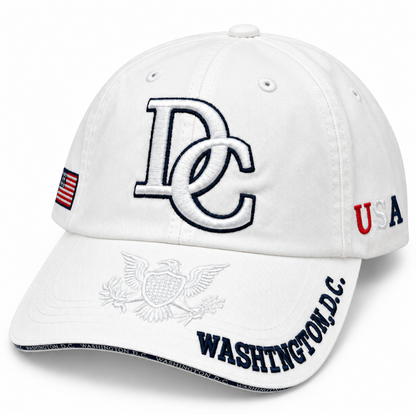 Adult Washington DC 3D Monogram Embroidered Soft Cap