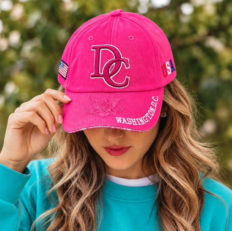 Adult Washington DC 3D Monogram Embroidered Soft Cap