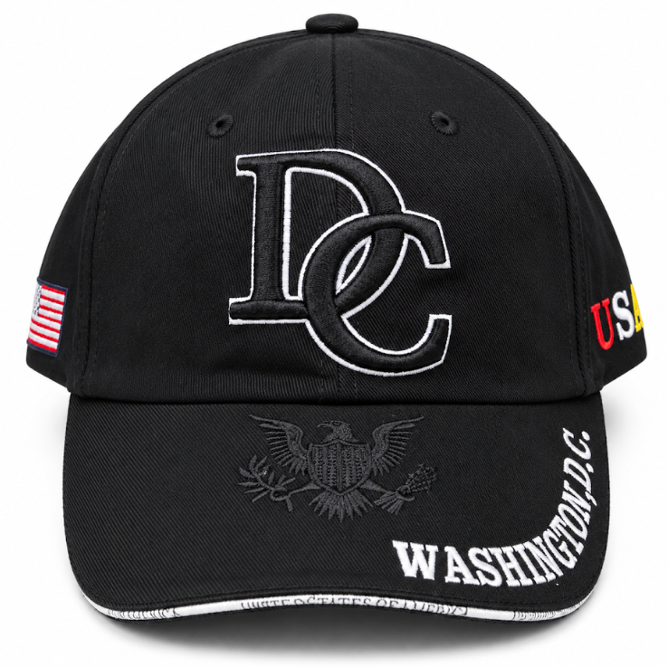 Adult Washington DC 3D Monogram Embroidered Soft Cap
