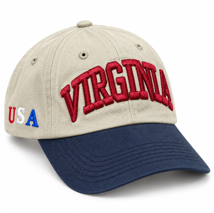 Adult Virginia Embroidered Cap