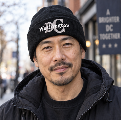 Washington DC Monogram Embroidered Cuffed Knit Beanie