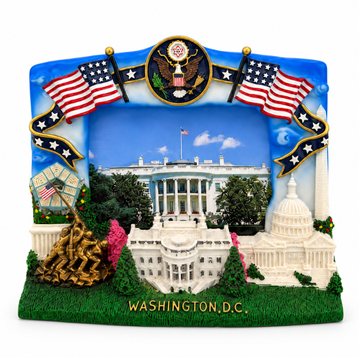 Washington DC Presidential Landmarks Picture Frame
