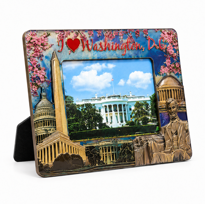 Cherry Blossom Washington DC Shiny Picture Frame