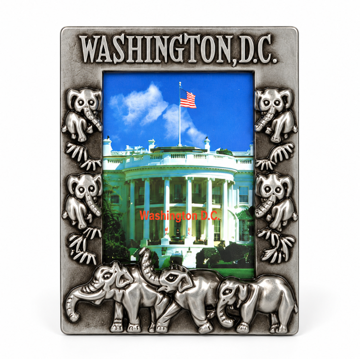 Washington DC Mini Silver Picture Frame