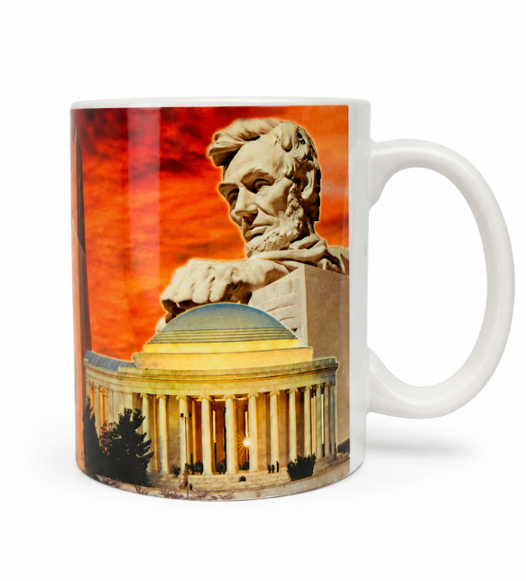 Washington DC Sunset Landmarks Mug