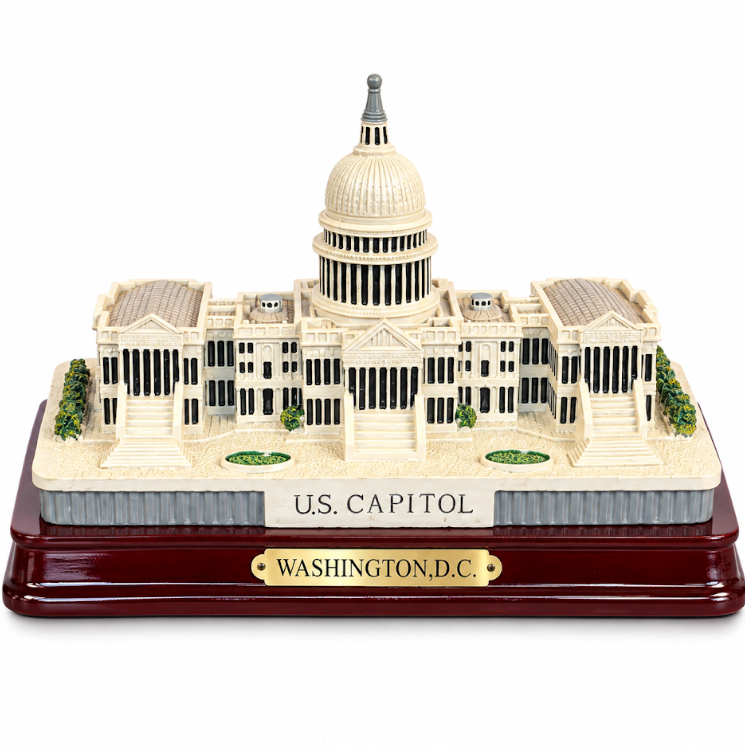 U.S. Capitol Building Replica with Display Base