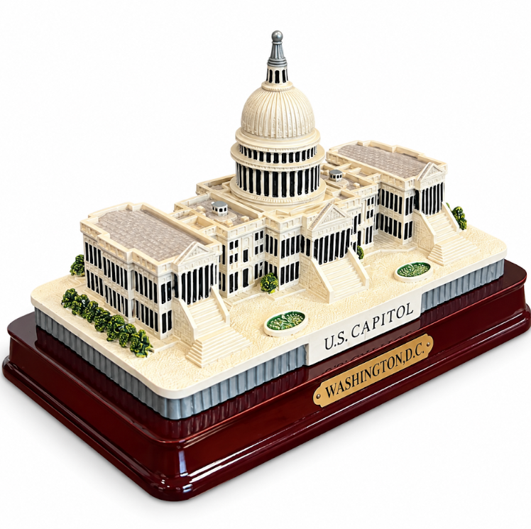 U.S. Capitol Building Replica with Display Base