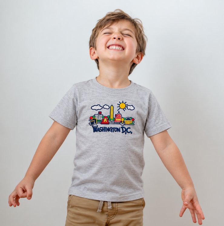 Kids Washington DC Landmarks T-Shirt