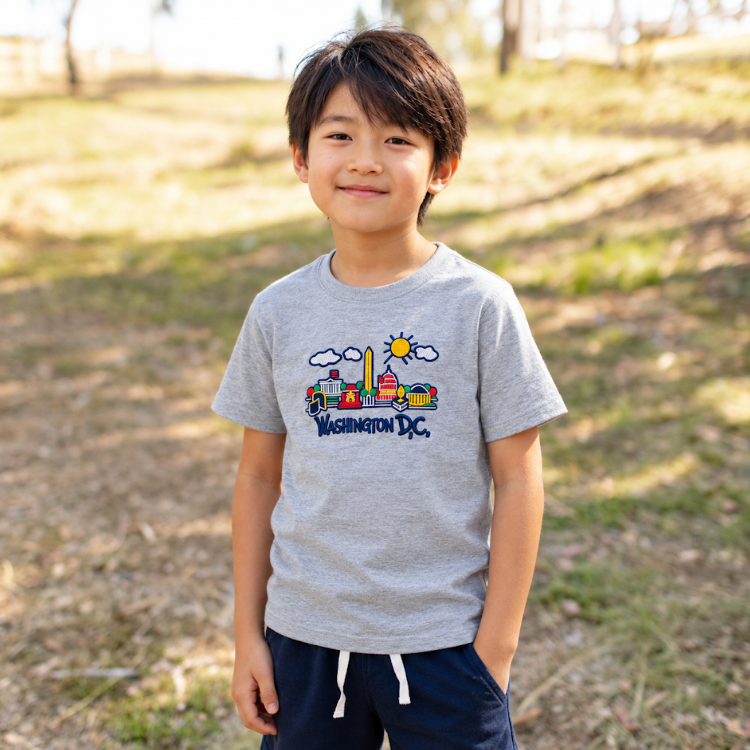 Kids Washington DC Landmarks T-Shirt