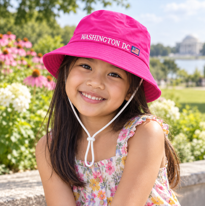 Kids Washington DC USA Bucket Hat