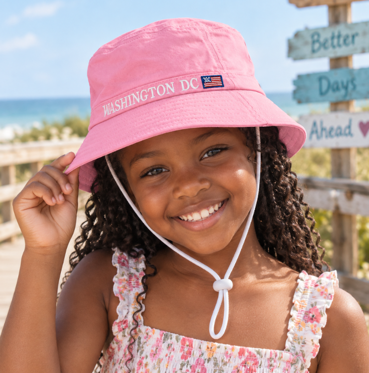 Kids Washington DC USA Bucket Hat