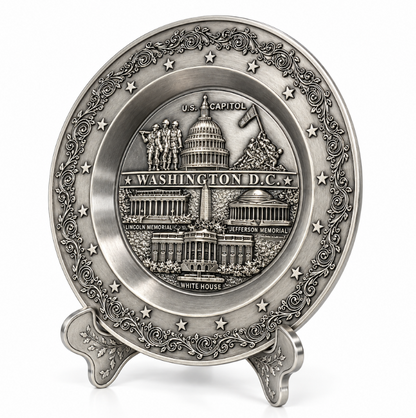 Washington DC Landmark Panorama Plate Small