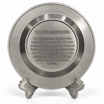 Washington DC Landmark Panorama Plate Small