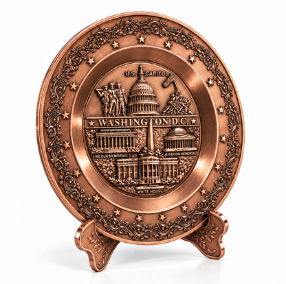 Washington DC Landmark Panorama Plate Small