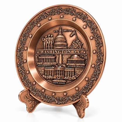 Washington DC Landmark Panorama Plate Small