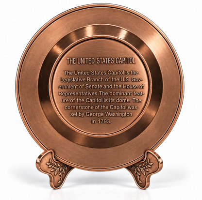 Washington DC Landmark Panorama Plate Small