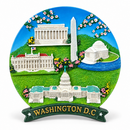 Mini Washington DC Landmark Panorama Ceramic Plate