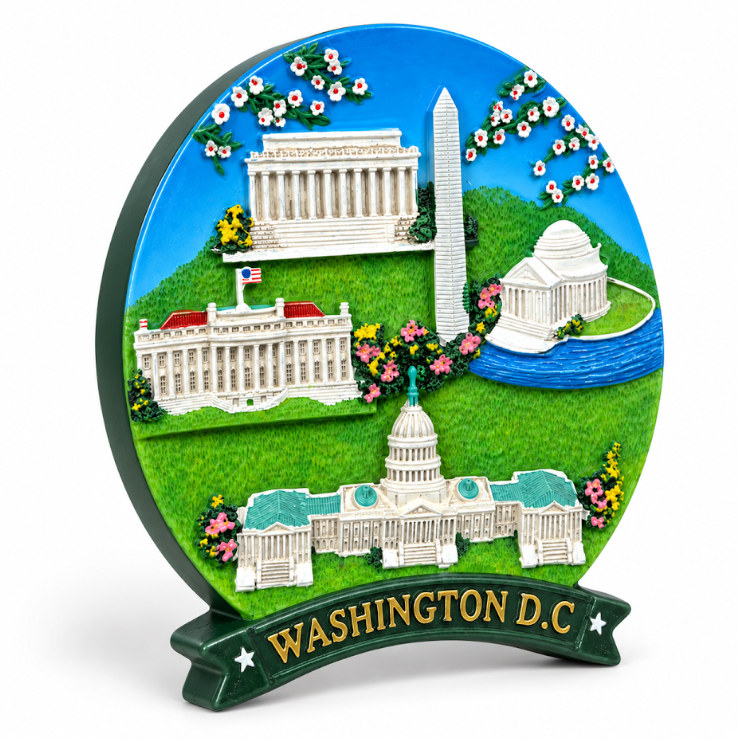 Mini Washington DC Landmark Panorama Ceramic Plate