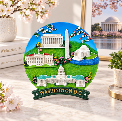 Mini Washington DC Landmark Panorama Ceramic Plate
