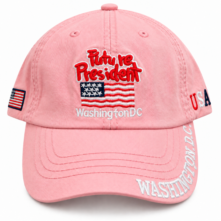 Kids Future President Washington DC Soft Cap