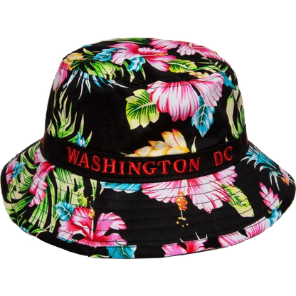 Floral Bucket Hat Washington DC, Pink, Blue or Black