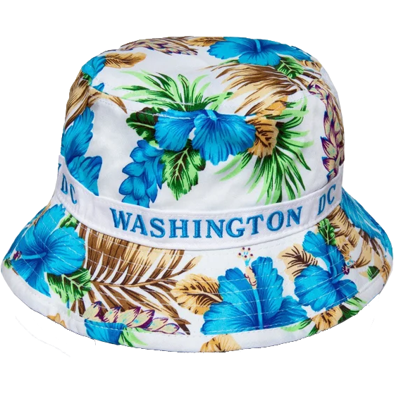 Floral Bucket Hat Washington DC, Pink, Blue or Black