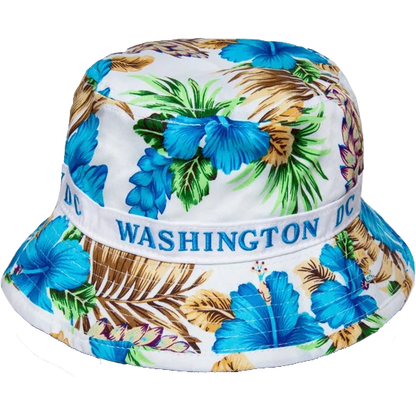 Floral Bucket Hat Washington DC, Pink, Blue or Black