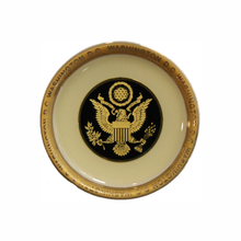 Load image into Gallery viewer, Ceramic Magnet White MIni Plate, 2.25" Diameter, Panorama, Seals, Capitol, or White House