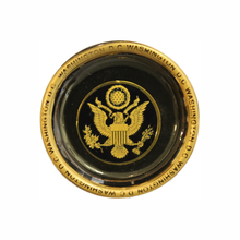 Load image into Gallery viewer, Ceramic Magnet Black Mini Plate 2.25" Diameter, Panorama, Seals, Capitol, or White House