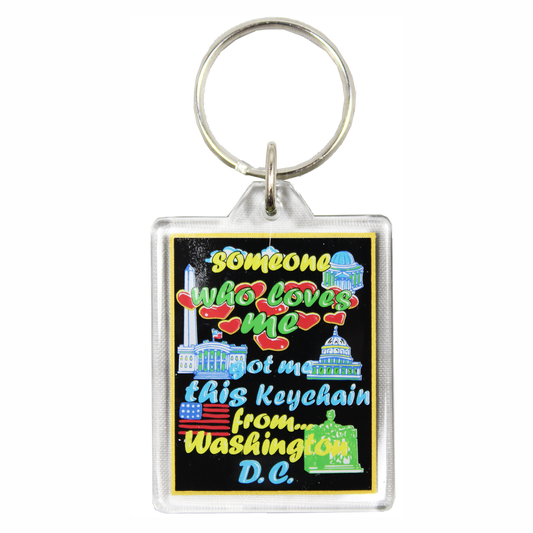 Plastic Keychain Someone Who Loves Me, 3.5"