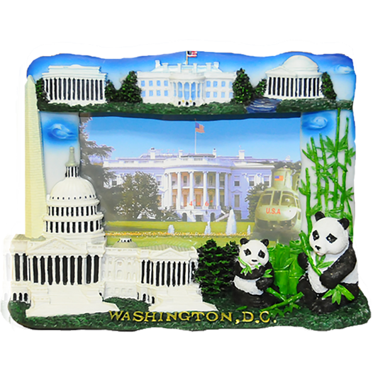 Pandas Washington DC Panorama Picture Frame 8.5" X 6"