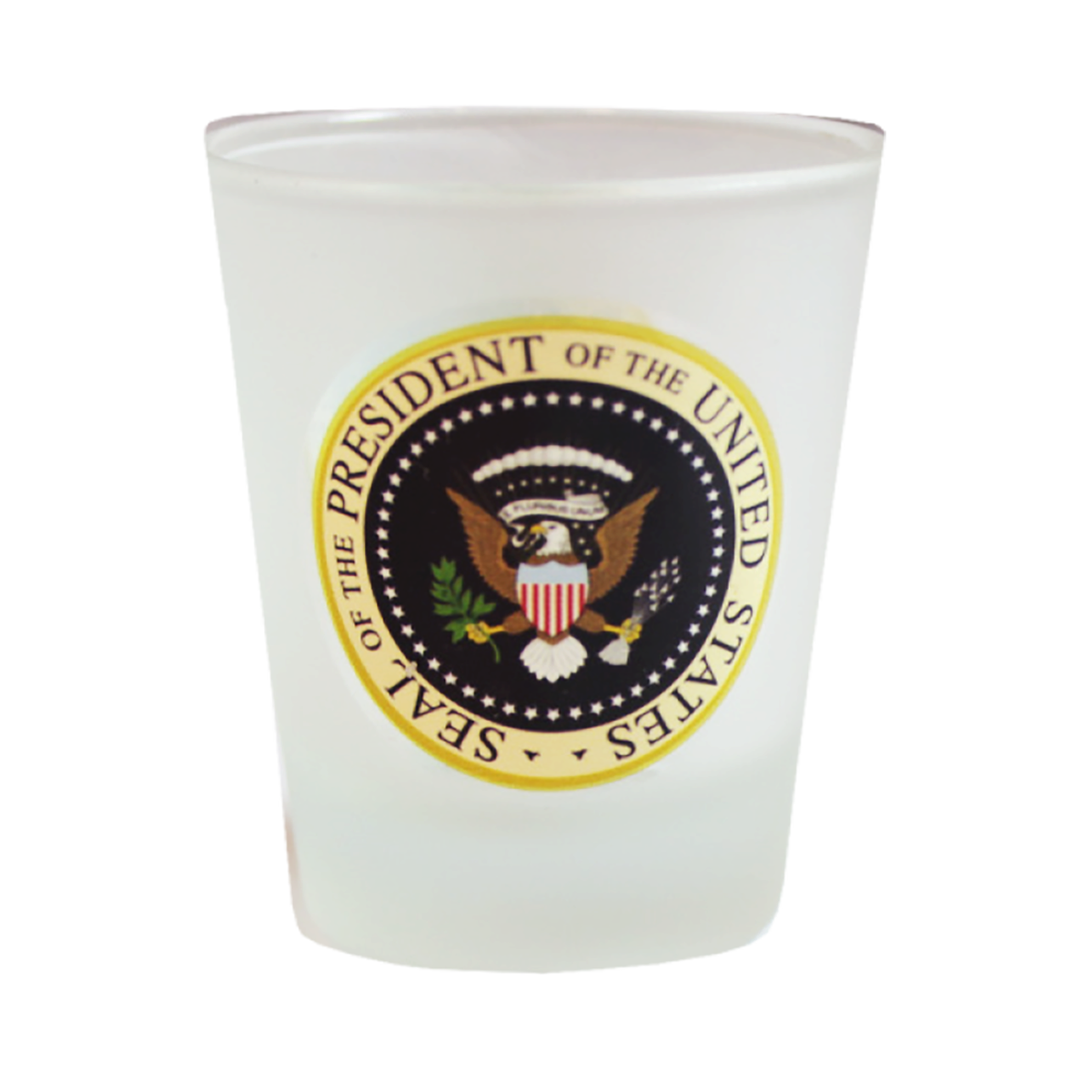 President Seal Frosted Shot Glass 2.375"