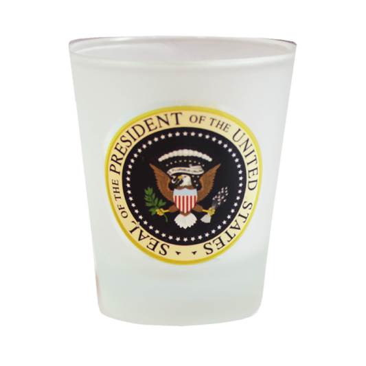 President Seal Frosted Shot Glass 2.375"